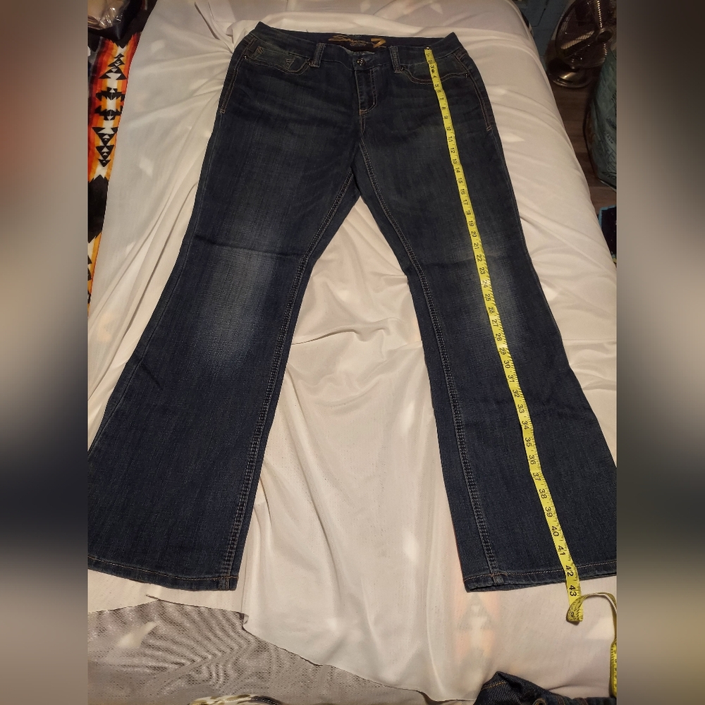 Seven7 Dark Blue Boot Cut Women's Jeans 14 NWOT